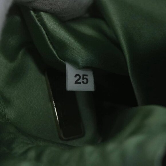 PRADA Drawstring Pouch Pouch Satin Green Auth 65661V - Picture 12 of 15